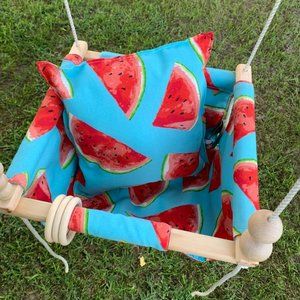 Watermelon Sugar.Fabric Baby Swing